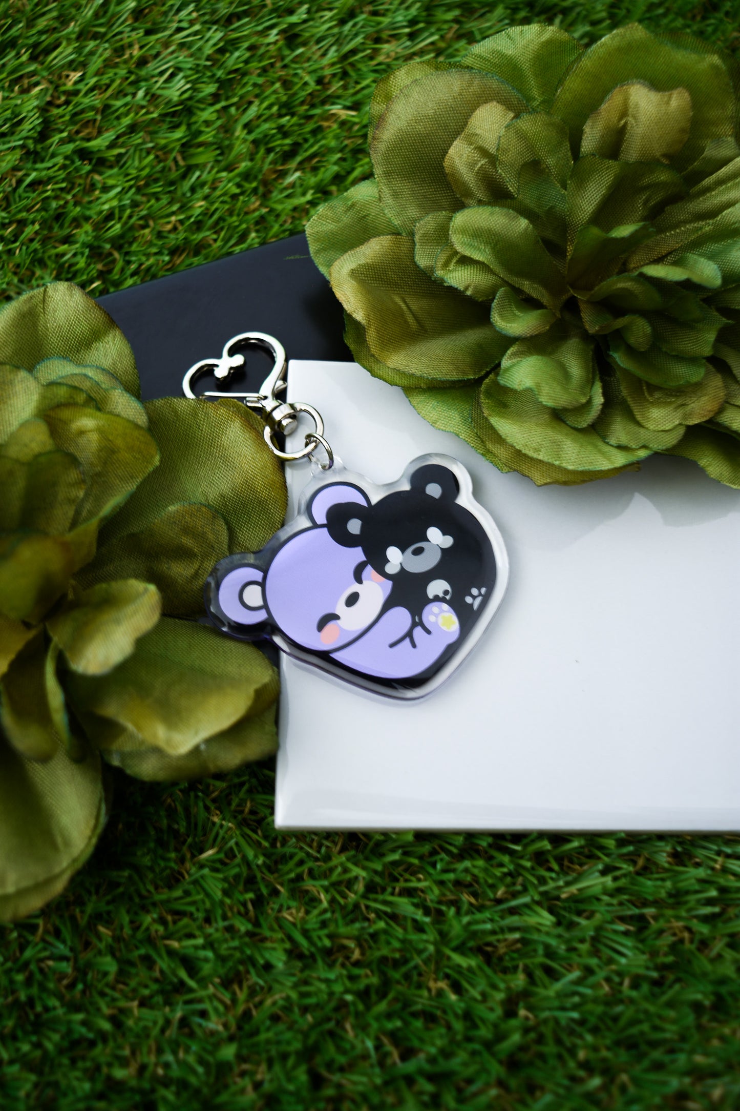 Bia & Bone Heart Acrylic Keychain