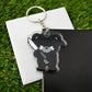 Angy Bone Bear Acrylic Keychain