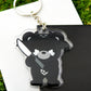 Angy Bone Bear Acrylic Keychain
